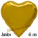 Großer Herzluftballon Gold, Ballon in Herzform mit Ballongas Helium