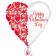 Happy Valentines Day, Herzluftballon aus Folie inklusive Helium