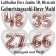 Luftballon Herz Jumbo mit Zahl nach Wahl, rosegold mit 3D-Effekt zum Geburtstag
