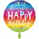 Jumbo Luftballon Happy Birthday, Hip Hip Hooray, inklusive Helium zum Geburtstag