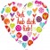 Ich hab dich lieb, Herzballon aus Folie mit Helium zum Muttertag