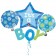 Luftballon aus Folie It's a Boy Cluster ohne Helium