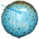 It's a Boy Glitter, holografischer Luftballon aus Folie mit Helium