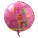 Luftballon mit Helium zu Geburt und Taufe eines Mädchens: It's a Girl, Knöpfe, Babyfläschchen