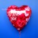 Luftballon I Love You Red Hearts mit Helium