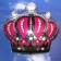 Folienballon Pink Diamond Crown inklusive Helium