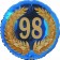 Lorbeerkranz 98, Luftballon aus Folie zum 98. Geburtstag, ohne Ballongas