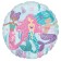  Mermaid, Meerjungfrau,  Luftballon aus Folie mit Helium
