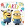 Minions Luftballon aus Folie mit Helium