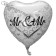 Luftballon in Herzform, Mr and Mr in Love zur Hochzeit, heliumgefüllt