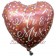 Holografischer Herzballon zur Hochzeit, Mr & Mrs Roségold, Folienballon inklusive Helium