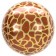 Orbz Luftballon aus Folie, Animal Print Giraffe, inklusive Helium