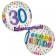 Folienballon Happy Birthday Rainbow 30, heliumgefüllt