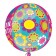 Folienballon Orbz, Happy Birthday Schmetterling, ohne Helium