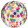 Happy New Year Konfetti, Folienballon, Orbz, heliumgefüllt