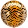 Orbz Luftballon aus Folie, Animal Print Tiger, inklusive Helium