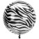 Folienballon Orbz, Zebraoptik, ungefüllt