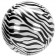 Orbz Luftballon aus Folie, Animal Print Zebra, inklusive Helium