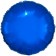 Rundluftballon Blau, 45 cm mit Ballongas Helium