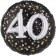 Folienballon Sparkling Celebration 40, ohne Helium zum 40. Geburtstag