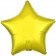 Sternballon aus Folie, Gelb, 18"