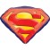 Superman Luftballon aus Folie inklusive Helium