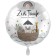 Großer Rundluftballon Herzlichen Glückwunsch, Folienballon inklusive Helium