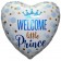 Welcome little Prince, holografischer Herzluftballon aus Folie