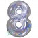 Zahlendekoration Zahl 8, holografisch, Silber, Folienballon Dekozahl ohne Helium