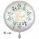 Runder Luftballon Zur Taufe alles Glück der Welt, Folienballon inklusive Helium