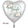 Herzluftballon Zur Taufe alles Liebe, Folienballon inklusive Helium