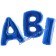 Midi Luftballon Buchstaben ABI in Blau, 66 cm, ungefüllt