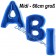 Abi, Buchstaben-Luftballons Midi, 66 cm, Blau, zur Abiturfeier