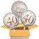3 Luftballons aus Folie zum 40. Geburtstag, Sparkling Fizz Birthday Roségold 40
