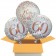 3 Luftballons aus Folie zum 60. Geburtstag, Sparkling Fizz Birthday Roségold 60