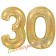 Zahl 30, holografisch, Gold, Luftballons aus Folie zum 30. Geburtstag, 100 cm, inklusive Helium