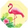 Formteller Flamingo Paradise, 6 Stück