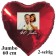 Großer Fotoballon mit Brautpaar zur Rubinhochzeit, personalisiert, mit Namen der Brautleute