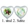 Fotoballon zur Kommunion, Herzballon mit Foto und Namen des Kommunionskindes 1. und 2.Seite