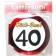 Gästebuch zum 40. Geburtstag, Verkehrsschild 40