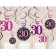 Dekoration zum 30. Geburtstag, Zahlenwirbler Pink Celebration 30