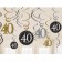 Dekoration zum 40. Geburtstag, Zahlenwirbler Sparkling Celebration
