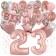 Dekorations-Set mit Ballons zum 23. Geburtstag, Happy Birthday Dream, 42 Teile