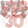 Dekorations-Set mit Ballons zum 30. Geburtstag, Happy Birthday Dream, 42 Teile