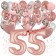 Dekorations-Set mit Ballons zum 55. Geburtstag, Happy Birthday Dream, 42 Teile