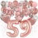 Dekorations-Set mit Ballons zum 59. Geburtstag, Happy Birthday Dream, 42 Teile