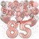 Dekorations-Set mit Ballons zum 85. Geburtstag, Happy Birthday Dream, 42 Teile