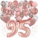 Dekorations-Set mit Ballons zum 95. Geburtstag, Happy Birthday Dream, 42 Teile
