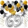 69. Geburtstag Dekorations-Set mit Ballons Happy Birthday Glamour, 34 Teile
