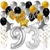 93. Geburtstag Dekorations-Set mit Ballons Happy Birthday Glamour, 34 Teile